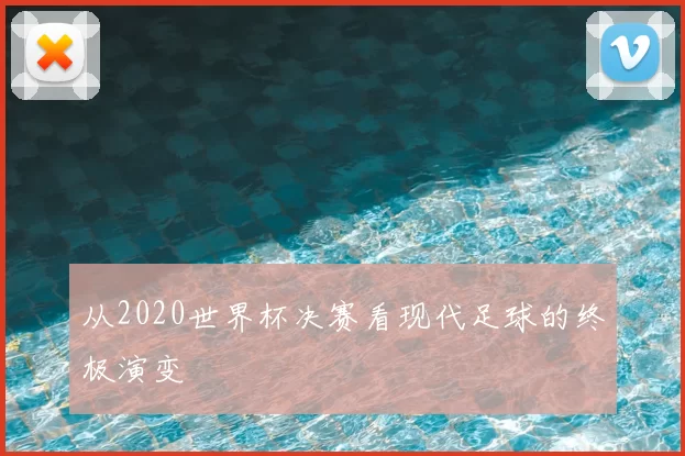从2020世界杯决赛看现代足球的终极演变